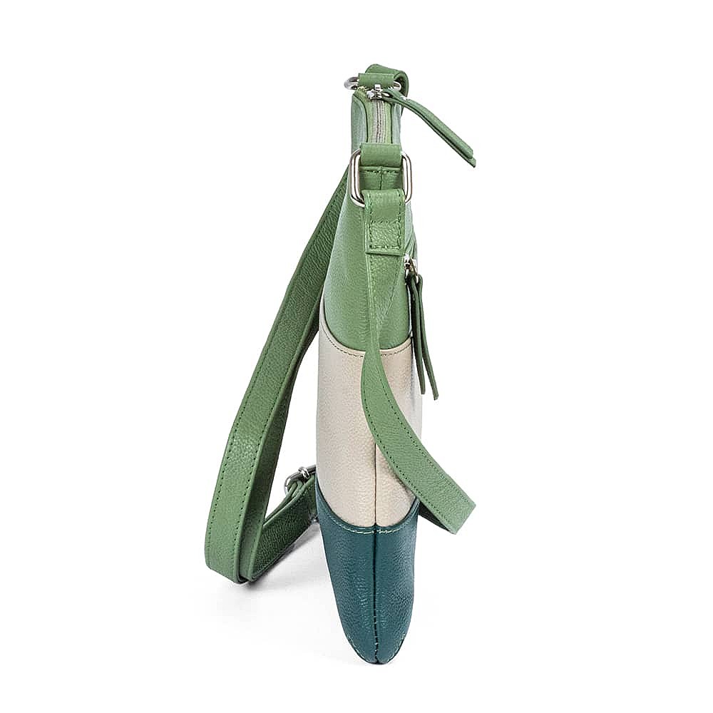Ever Green Leather Cross-Body Bag