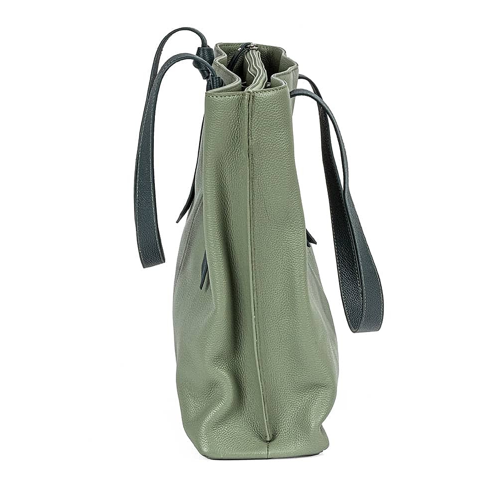 Sage Advice Leather Tote Bag