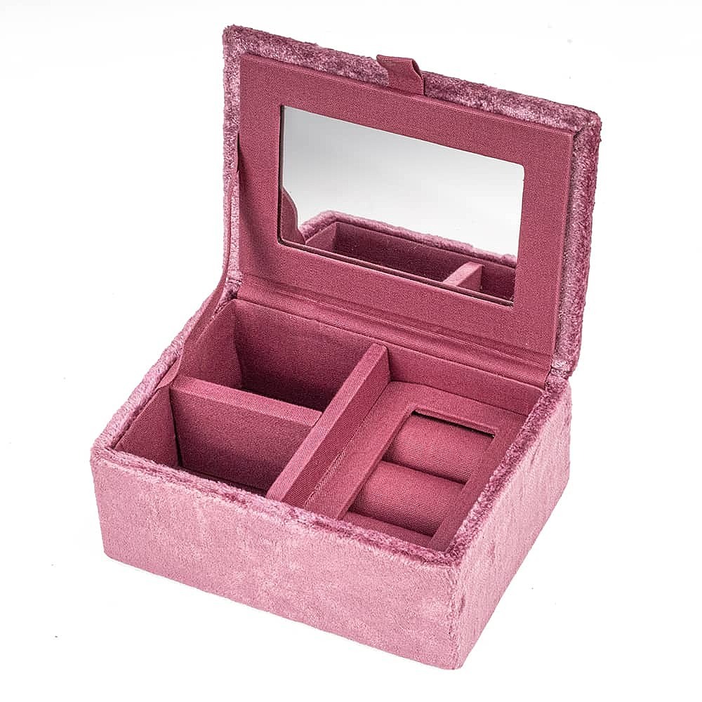Blushing Blooms Velvet Jewellery Box