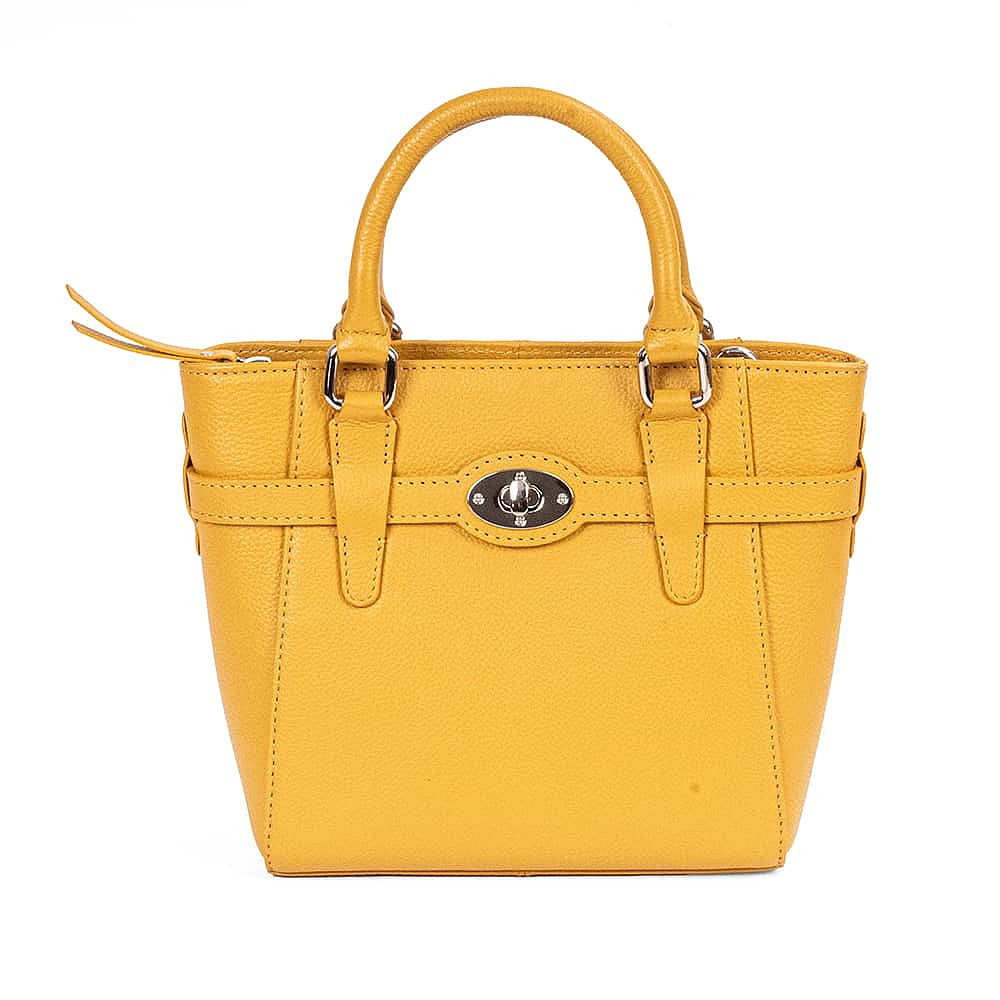 Honey Hues Leather Mini Tote Bag