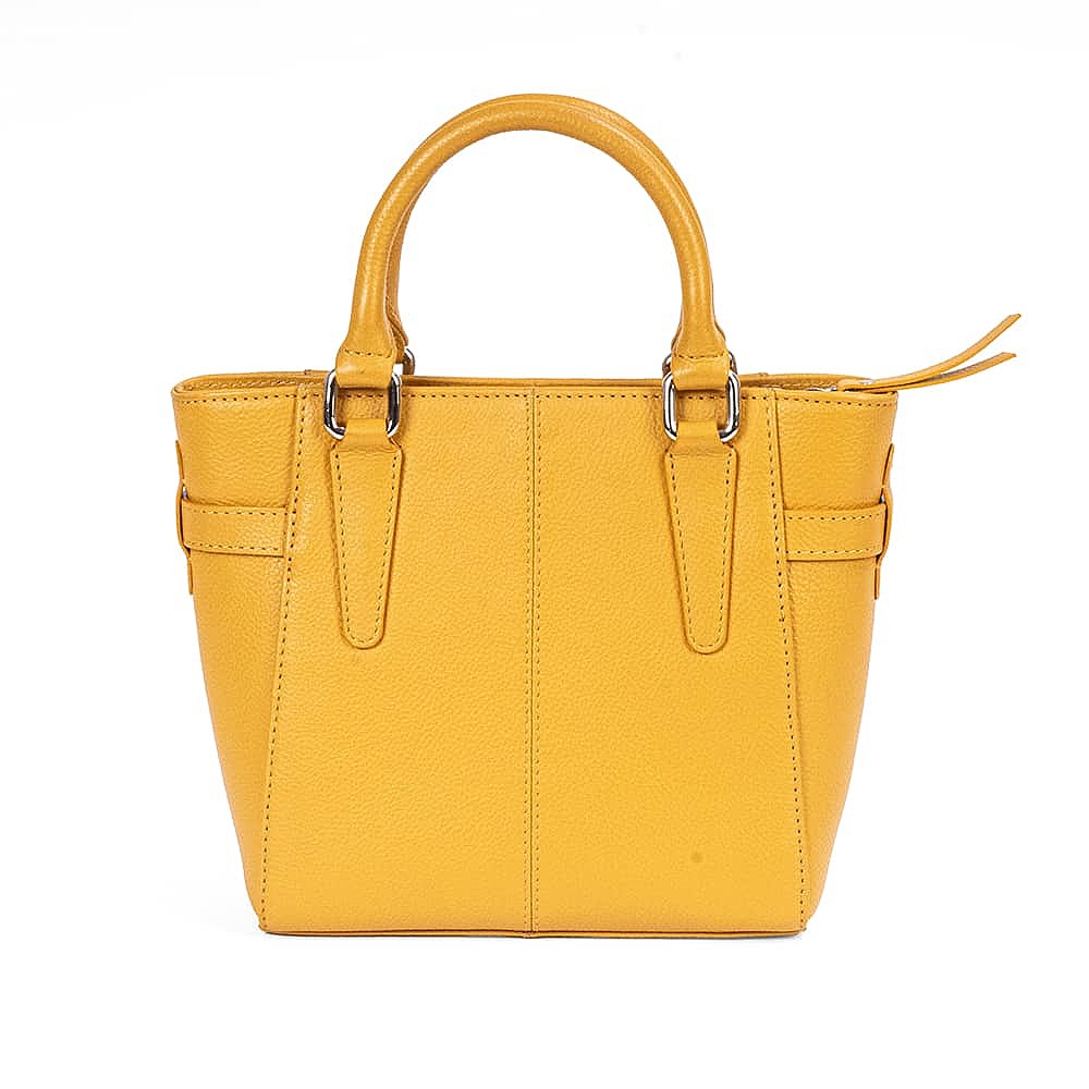 Honey Hues Leather Mini Tote Bag