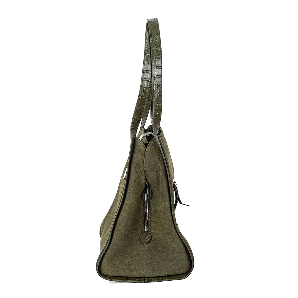 Allure of Olive Suede Bag