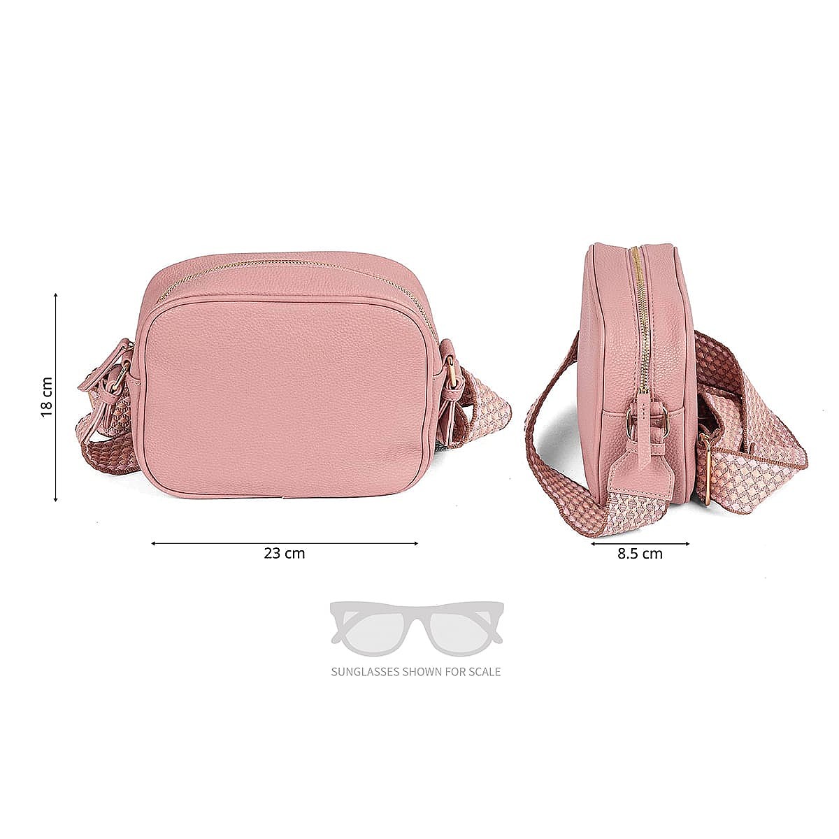 Beyond Blush Faux Leather Cross-Body Bag
