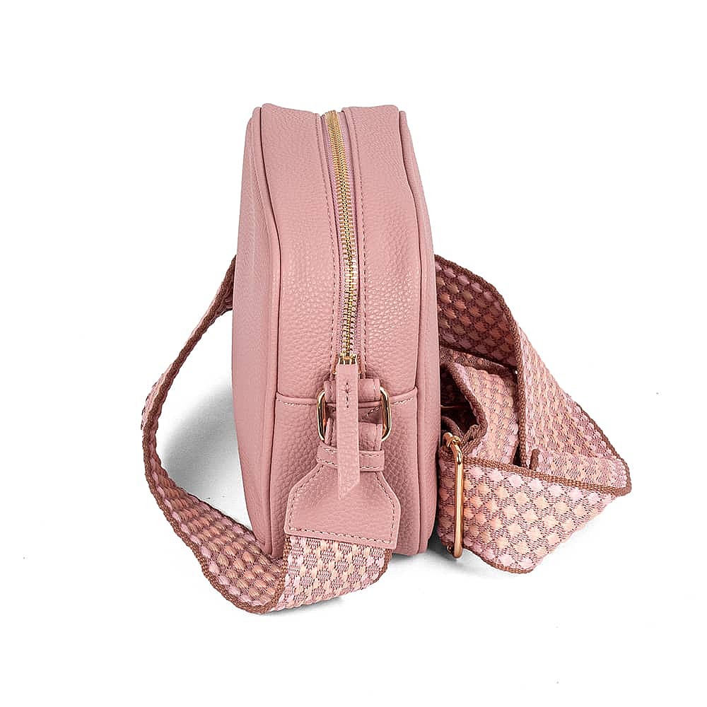 Beyond Blush Faux Leather Cross-Body Bag