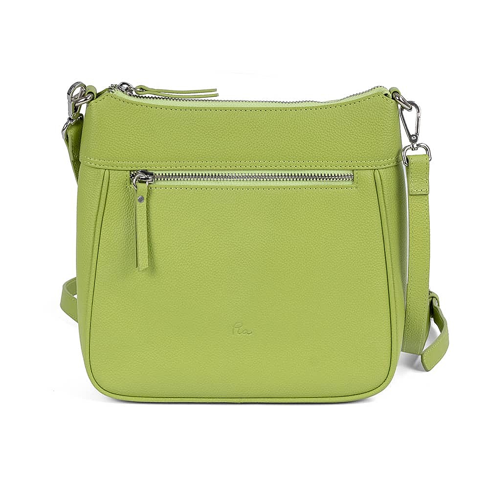 Lime of Your Life Leather Cross-Body Bag