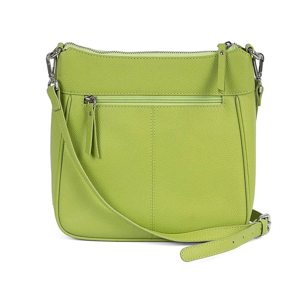 Lime of Your Life Leather Cross-Body Bag