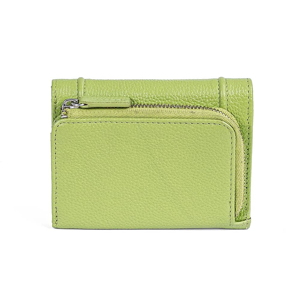 All Lined Up Lime Leather Purse