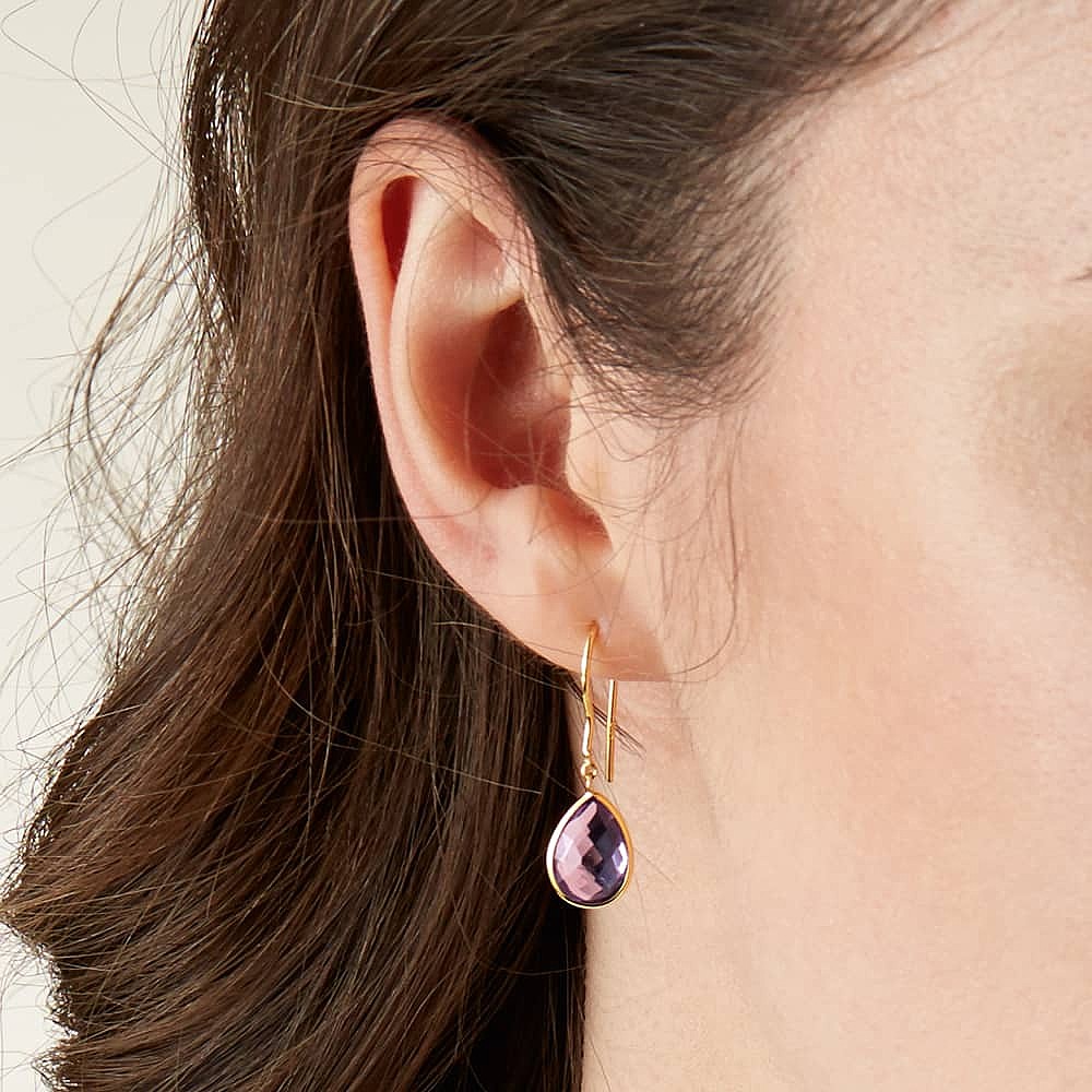 Spoken with Sincerity Amethyst Earrings