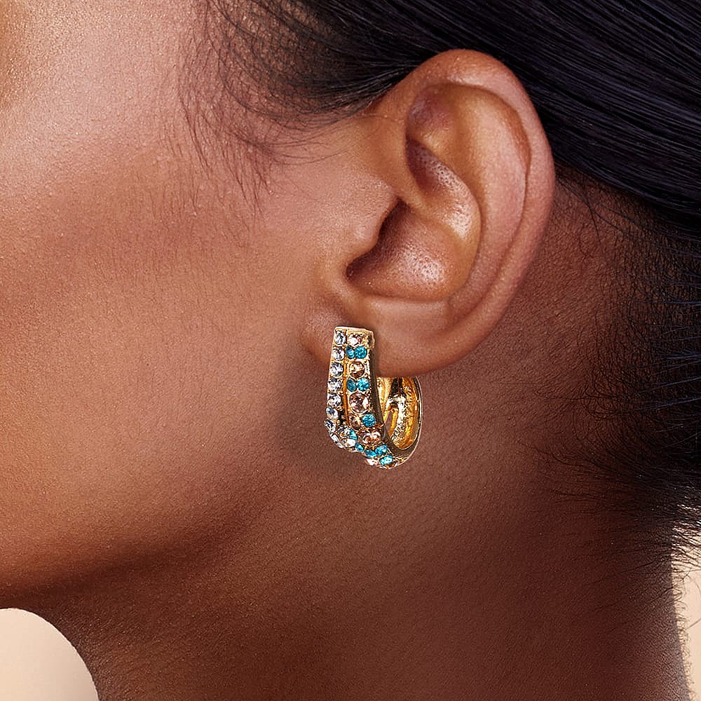 Pastel Perfection Hoop Earrings