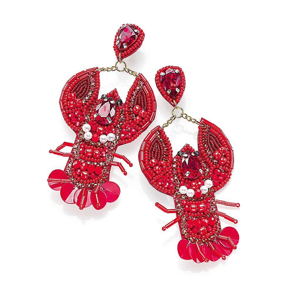 Lavish Lobster Earrings