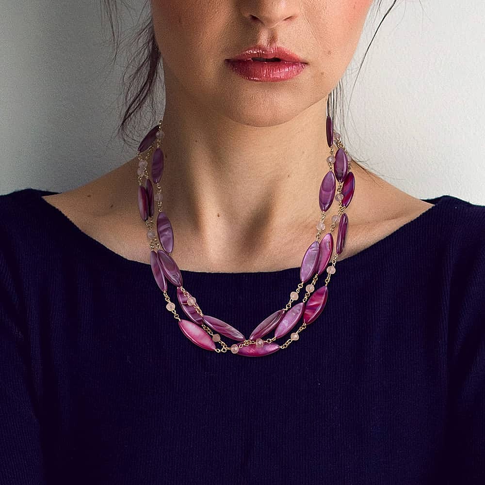 Call it Elegance Fuchsia Necklace