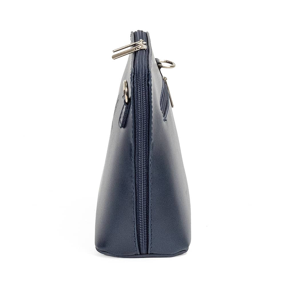 Neatly Navy Leather Cross-Body Bag