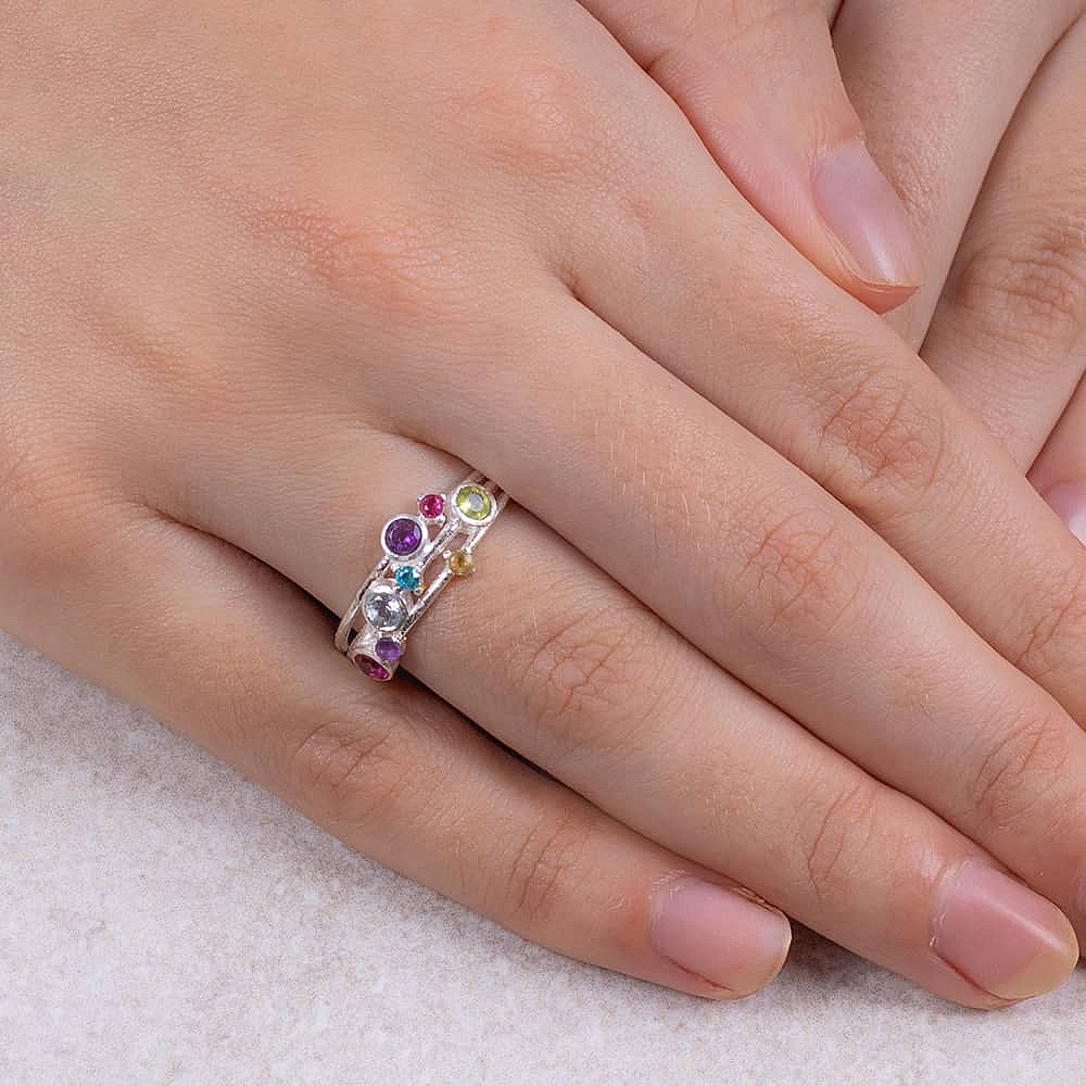 Echoed Optimism Gemstone Ring