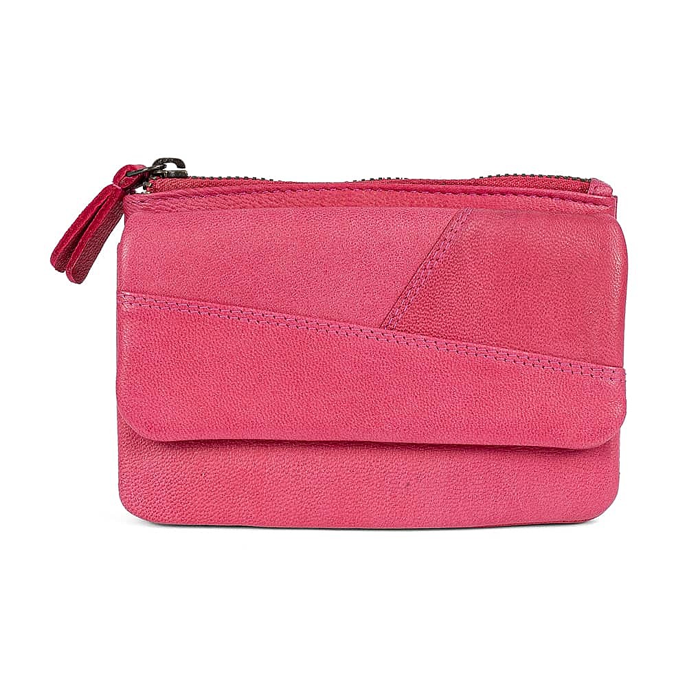 Freshly Picked Raspberry Leather Purse
