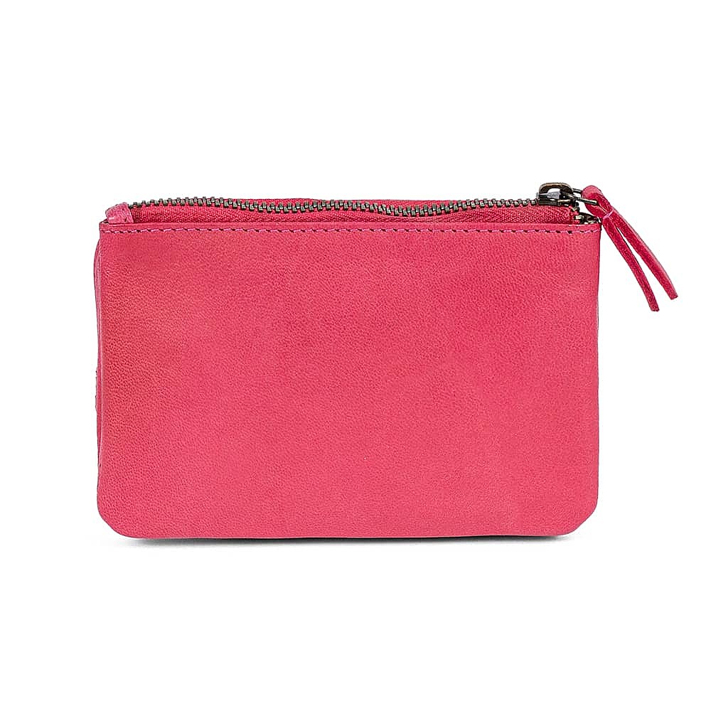 Freshly Picked Raspberry Leather Purse