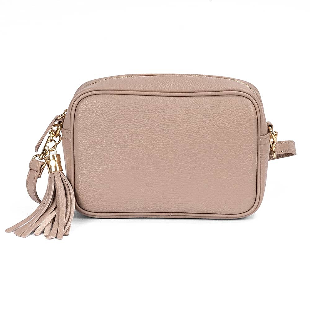 Breath of Blush Leather Cross-Body Bag