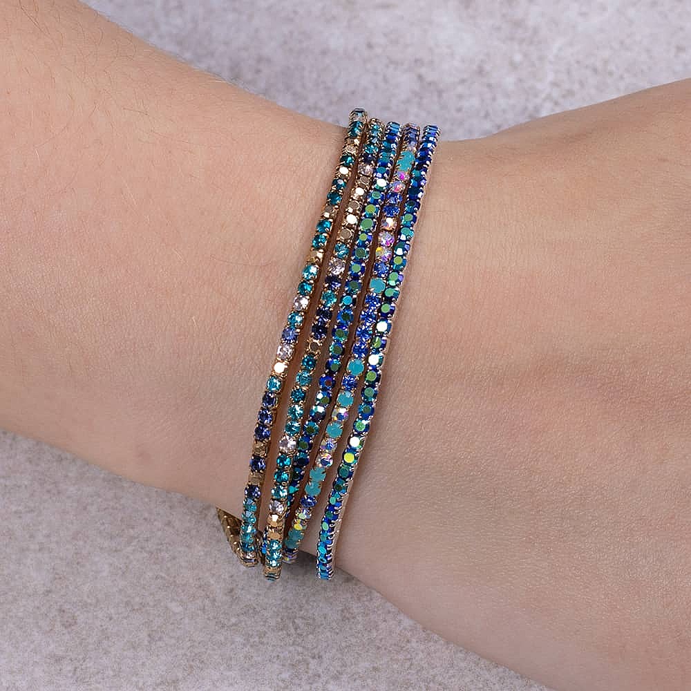 Simply Sparkling Blue Bracelet Set