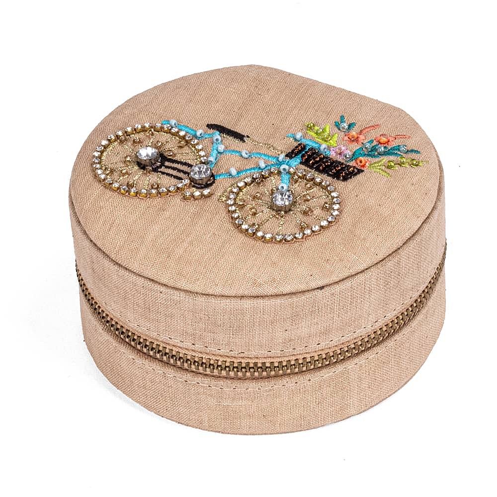 Around Town Fabric Jewellery Box