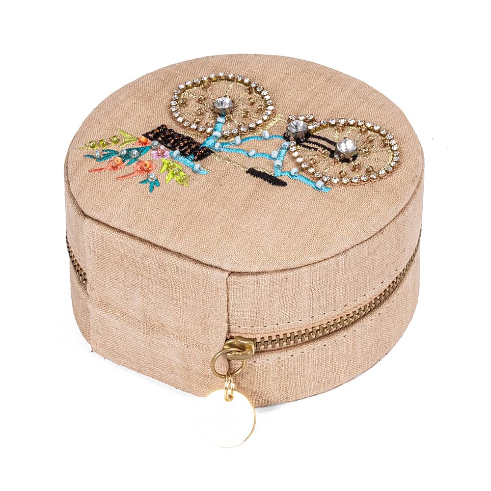 Around Town Fabric Jewellery Box