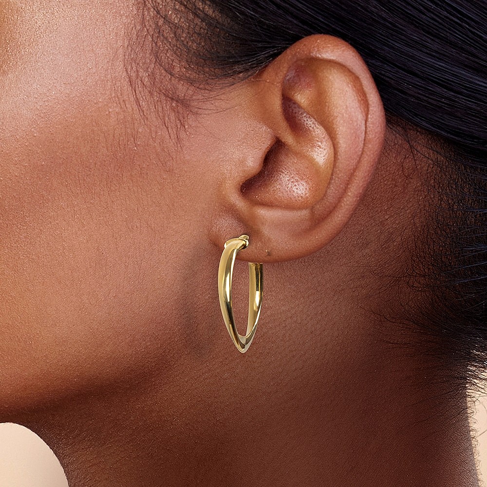 In Motion Gold-plated Hoop Earrings