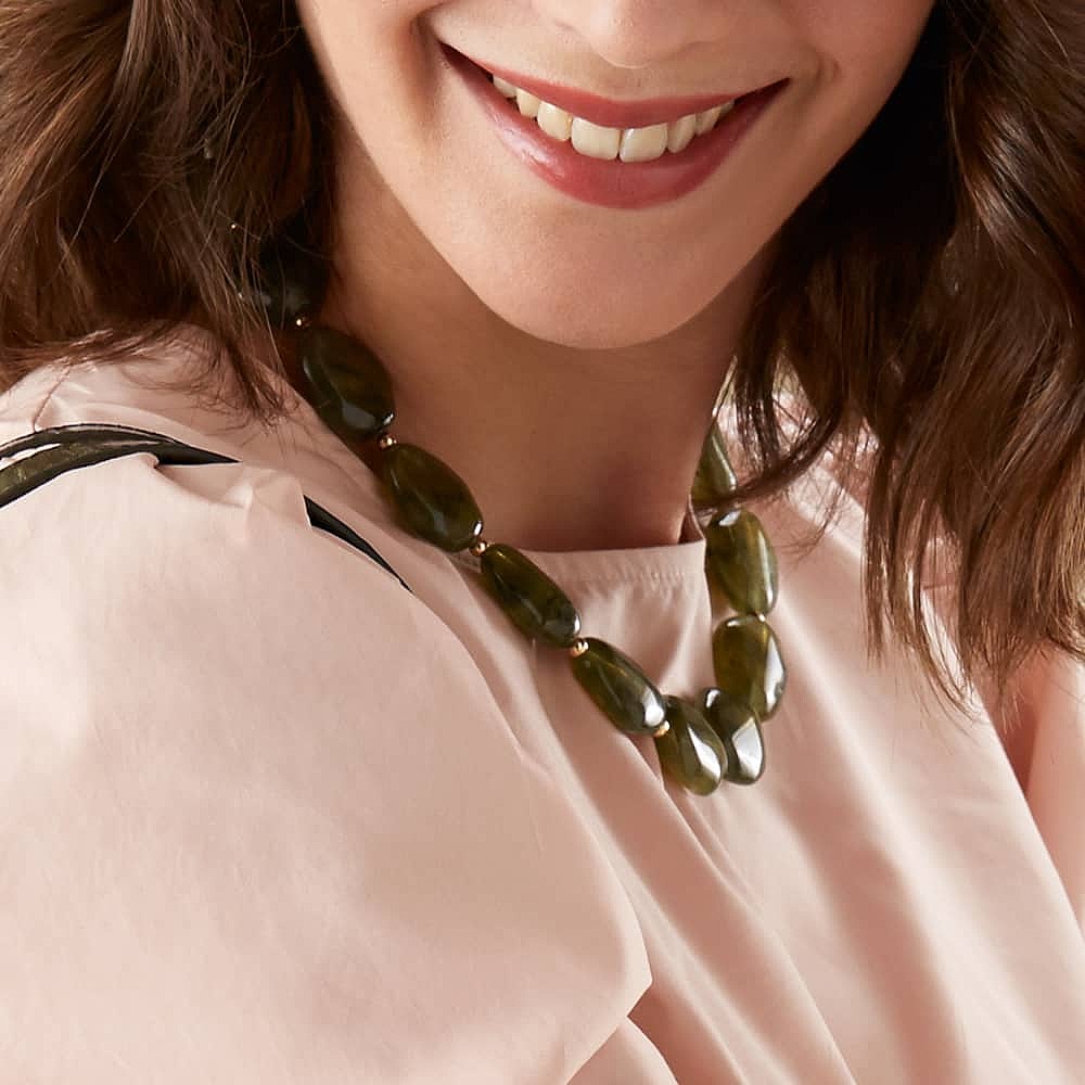 Olive Interlude Necklace