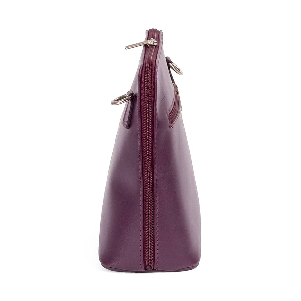 Pick of Purple Leather Cross-Body Bag
