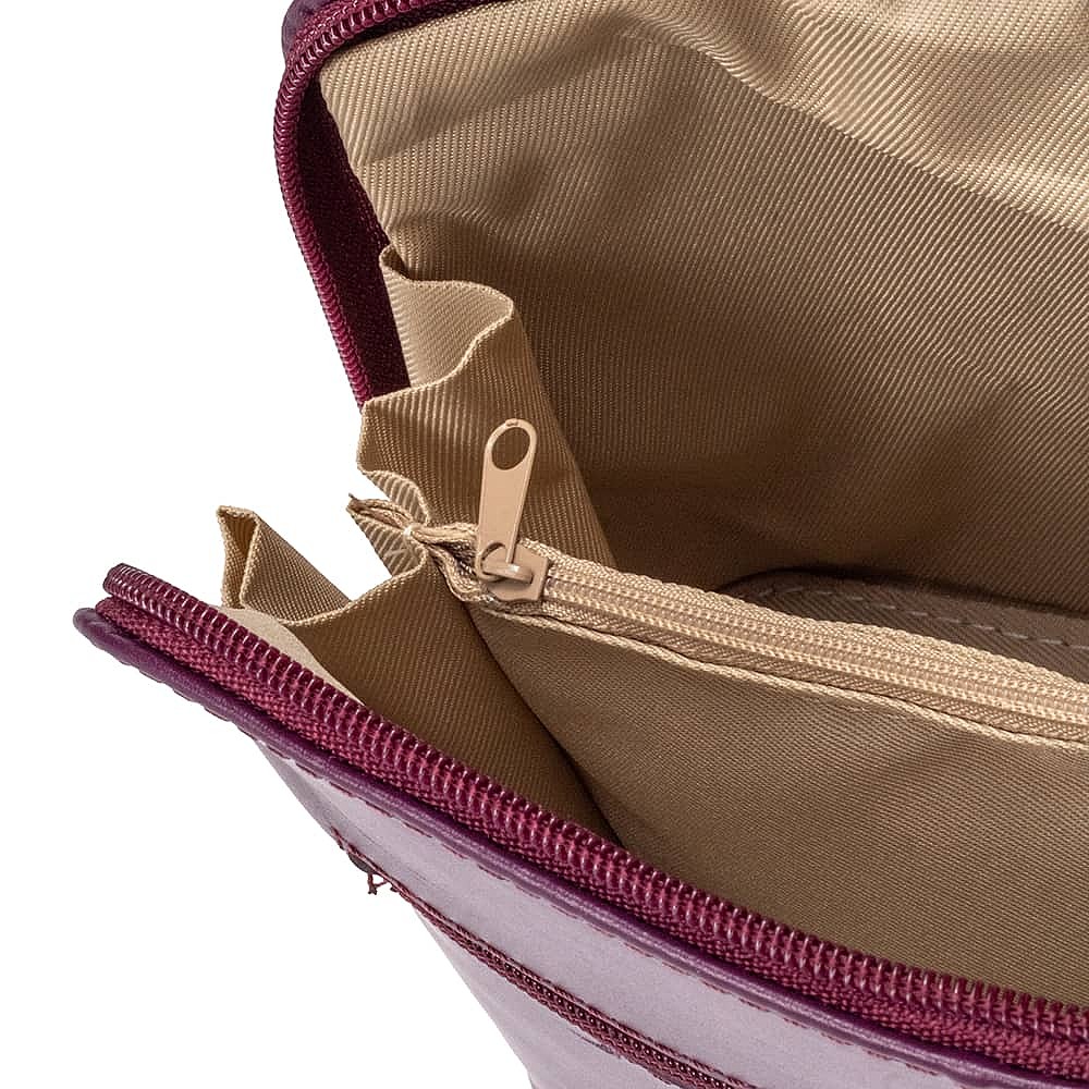 Pick of Purple Leather Cross-Body Bag