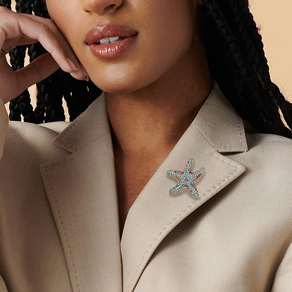 Jewel of the Sea Starfish Brooch