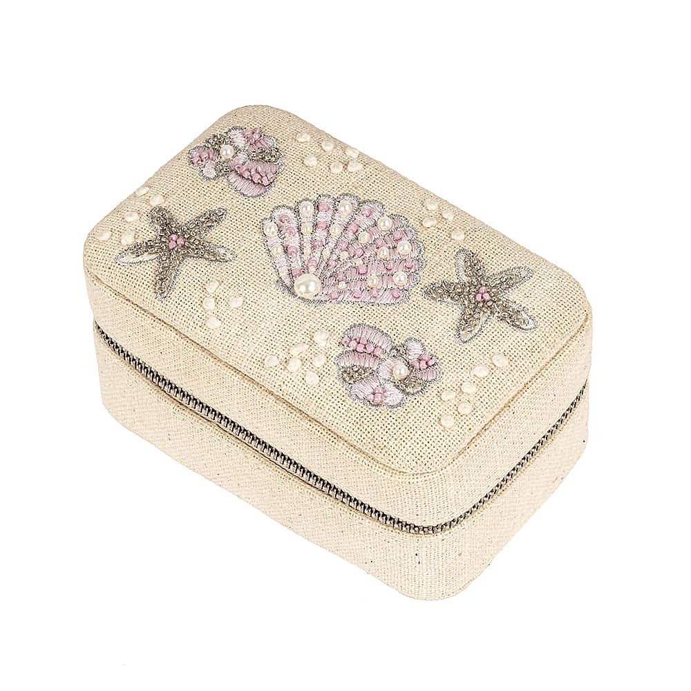 She Sells Seashells Fabric Jewellery Box