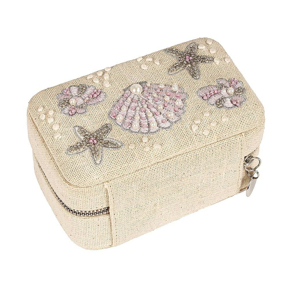She Sells Seashells Fabric Jewellery Box