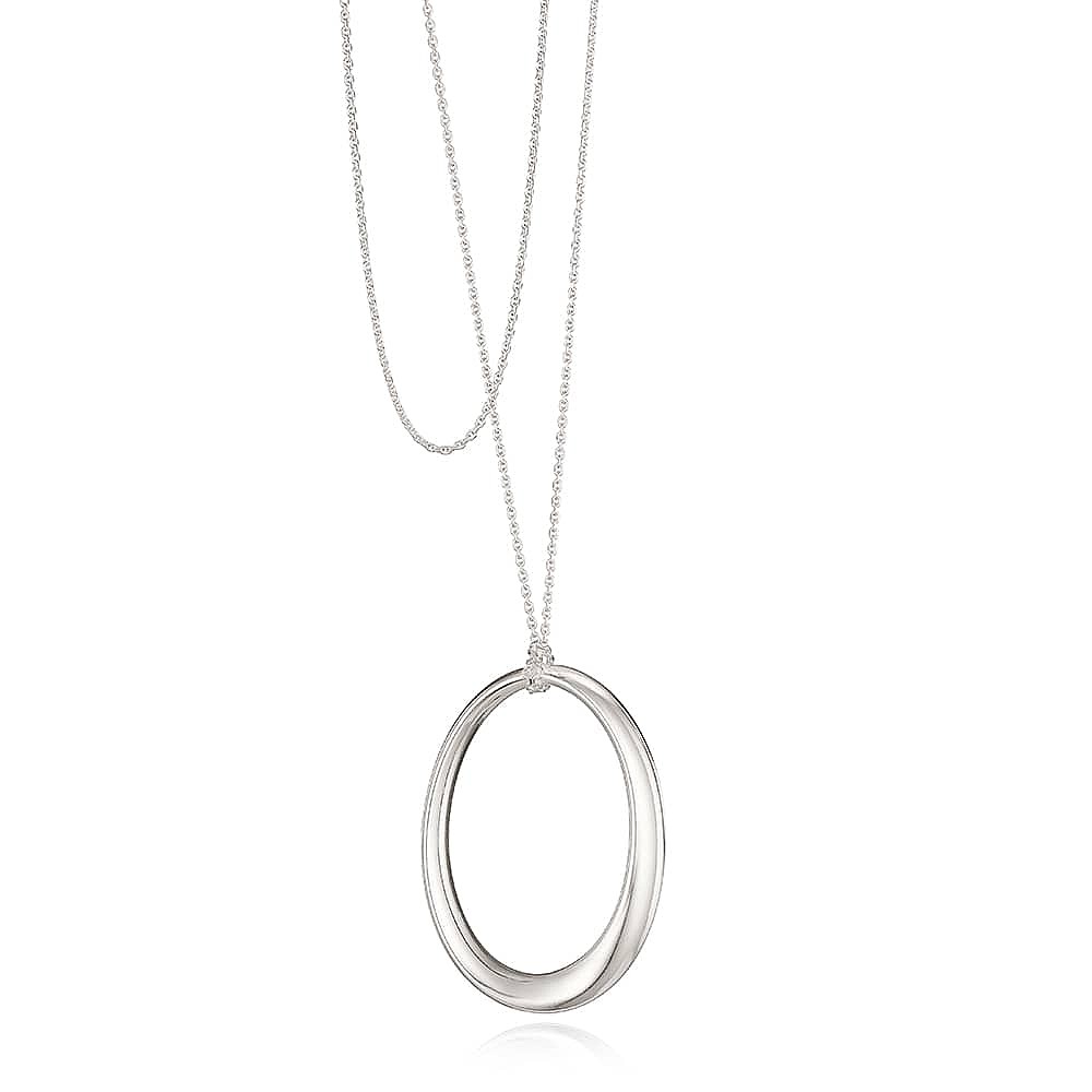 Sleek Sentiments Silver Pendant