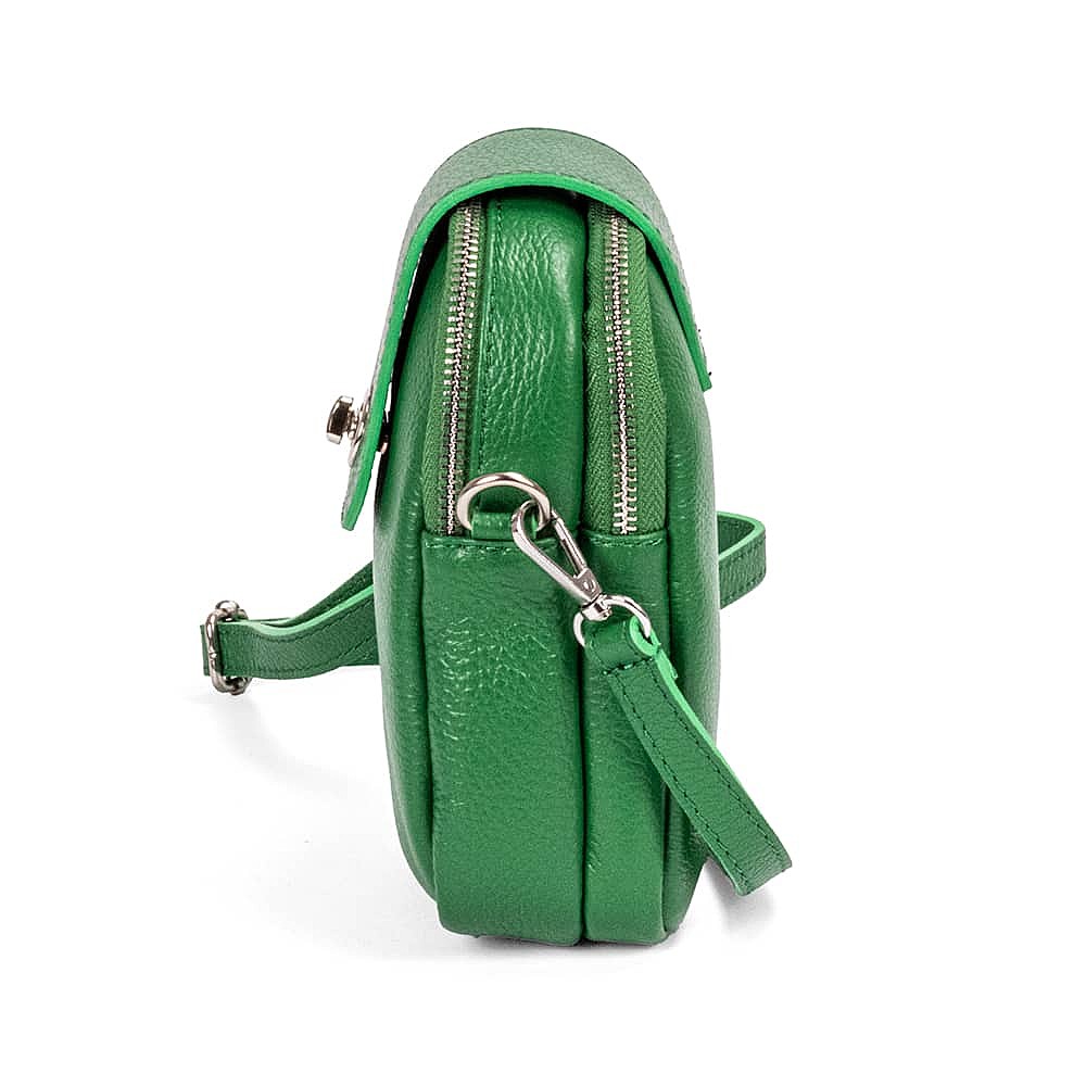 Life's a Journey Green Cross-Body Bag