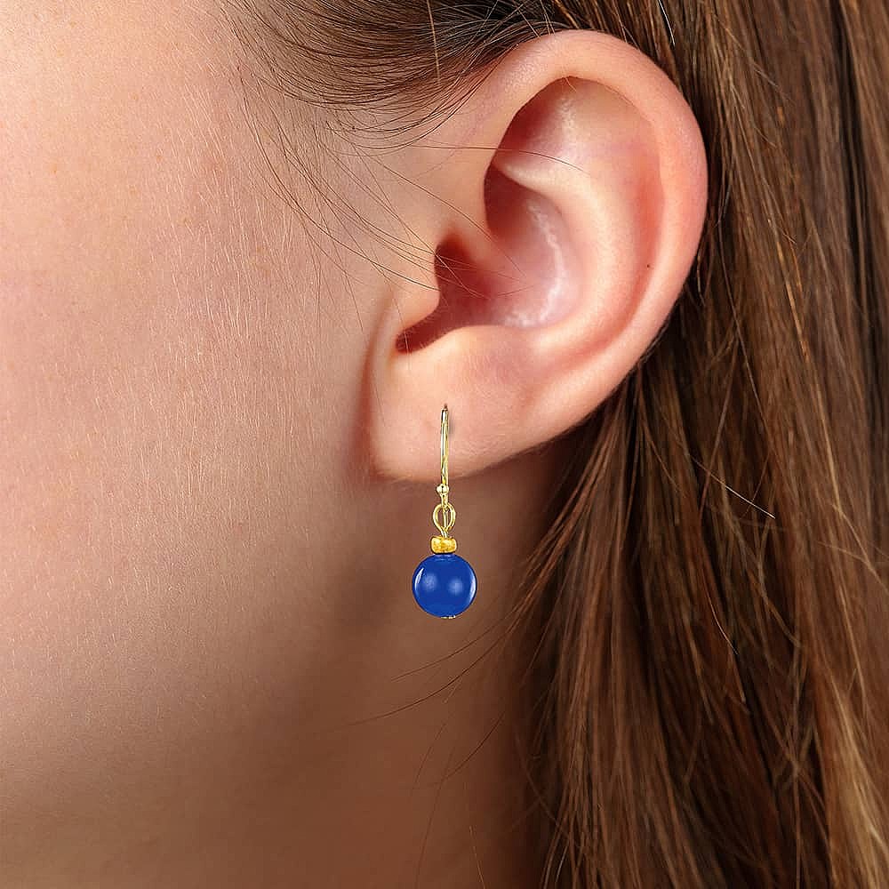 In a Blaze of Blue Gemstone Earrings