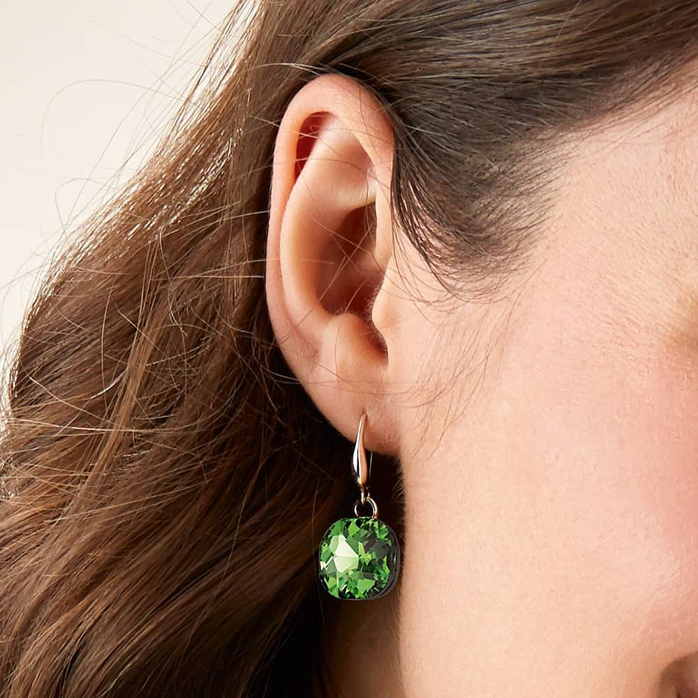 Song of Summer Lime Crystal Earrings