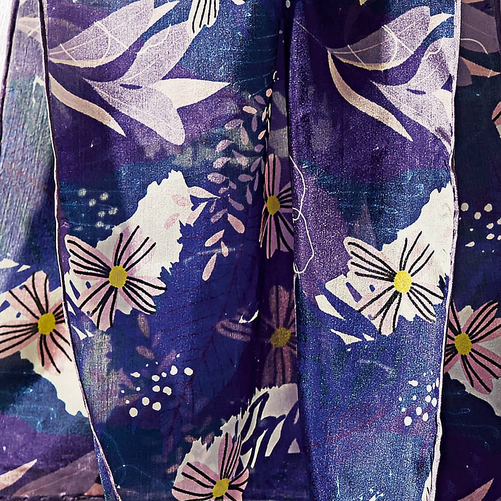 Floral Artistry Silk Scarf