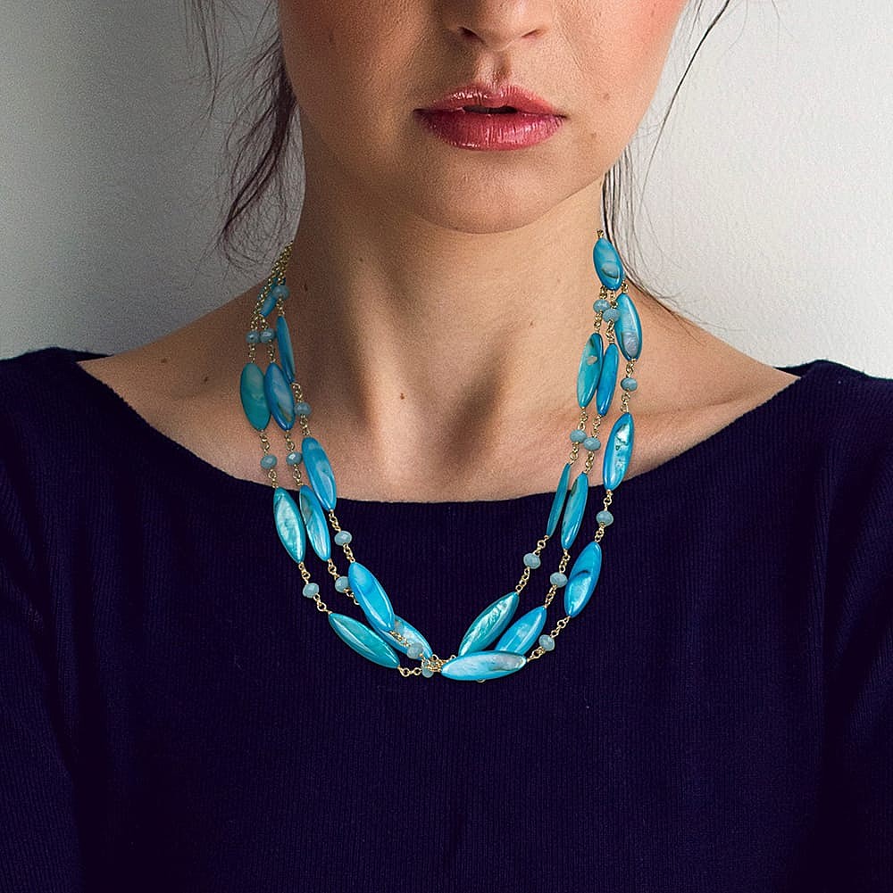 Call it Elegance Blue Necklace