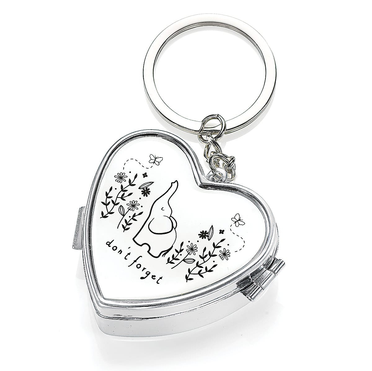 Never Forget Pill Box Keyring