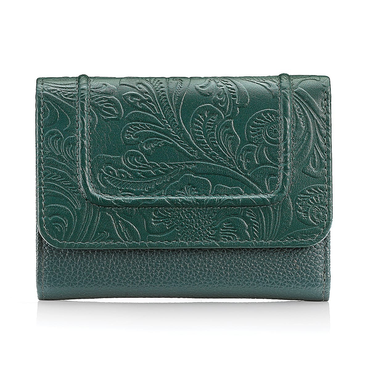 Flowering Fortune Leather Purse