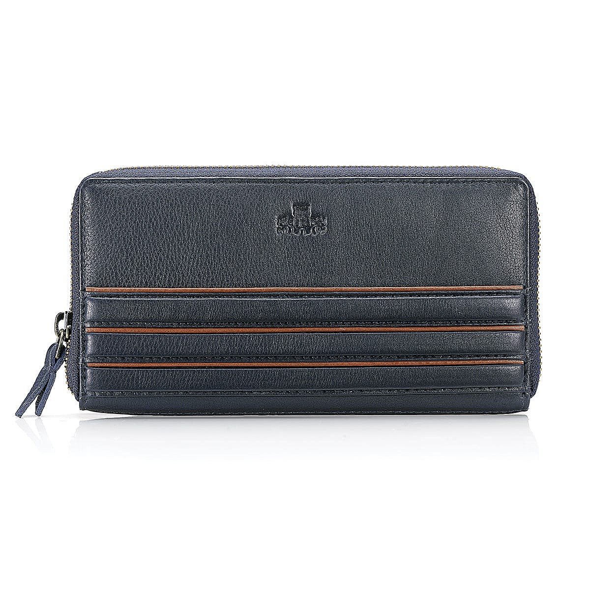 Between Blues Leather Purse