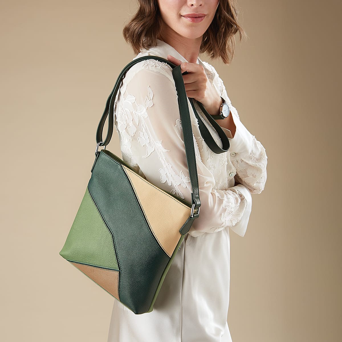 Put Together in Green Cross-Body Bag