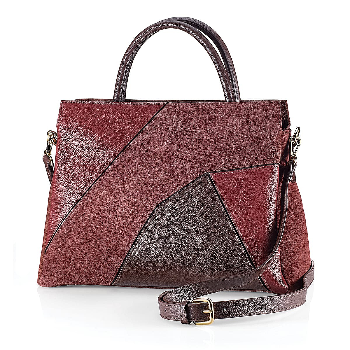 Put Together in Burgundy Leather Bag