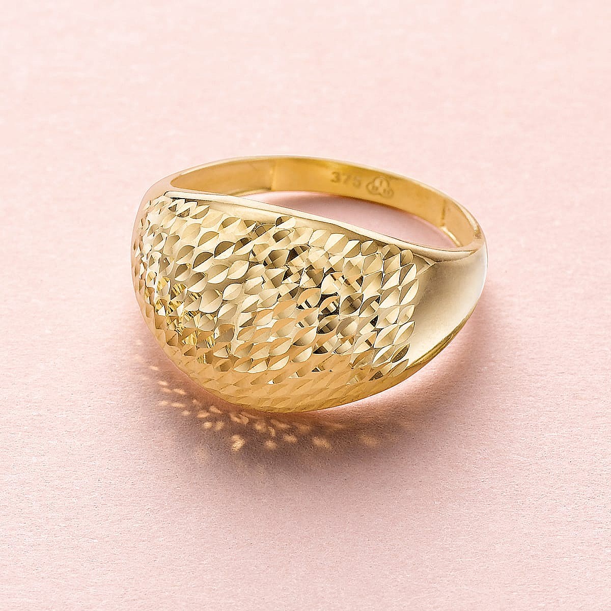 Rippled Reflections Gold Ring