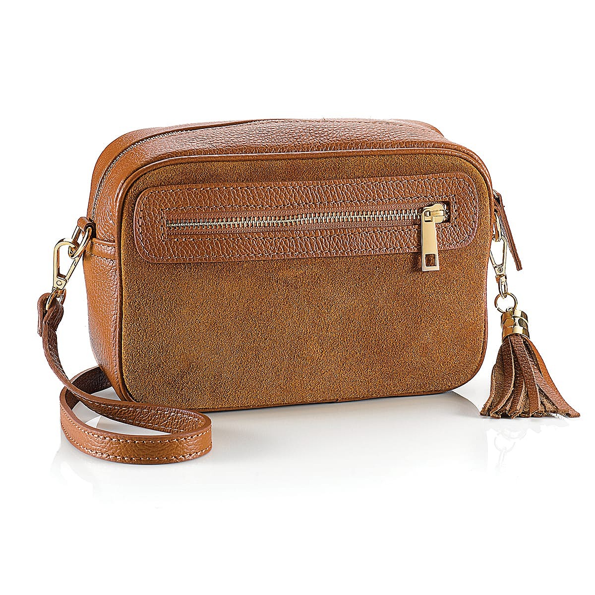 Double Act Tan Cross-Body Bag