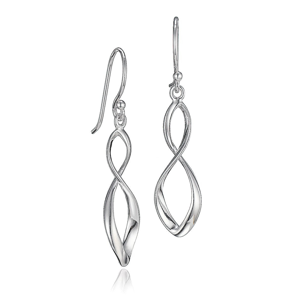 Infinite Echo Silver Earrings