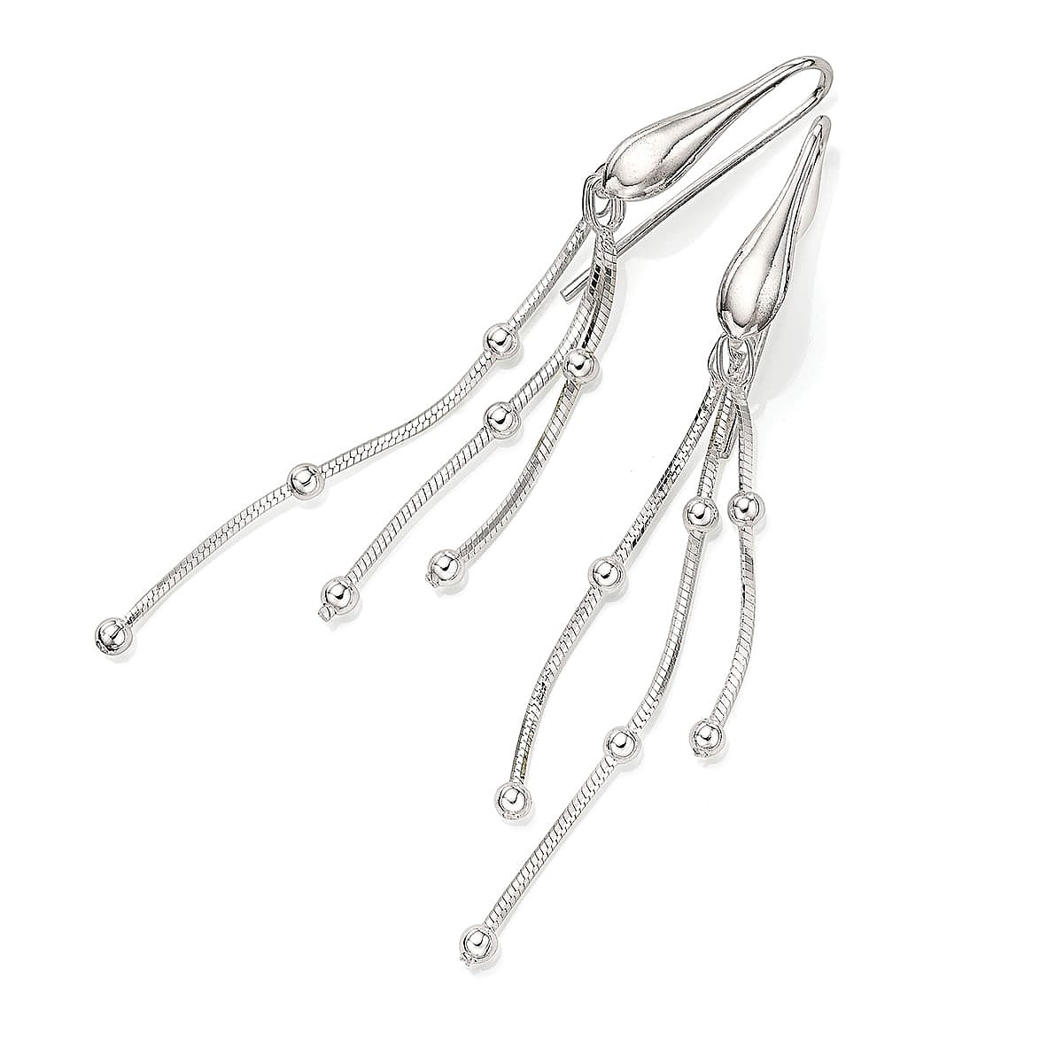 Perfectly Punctuated Silver Earrings