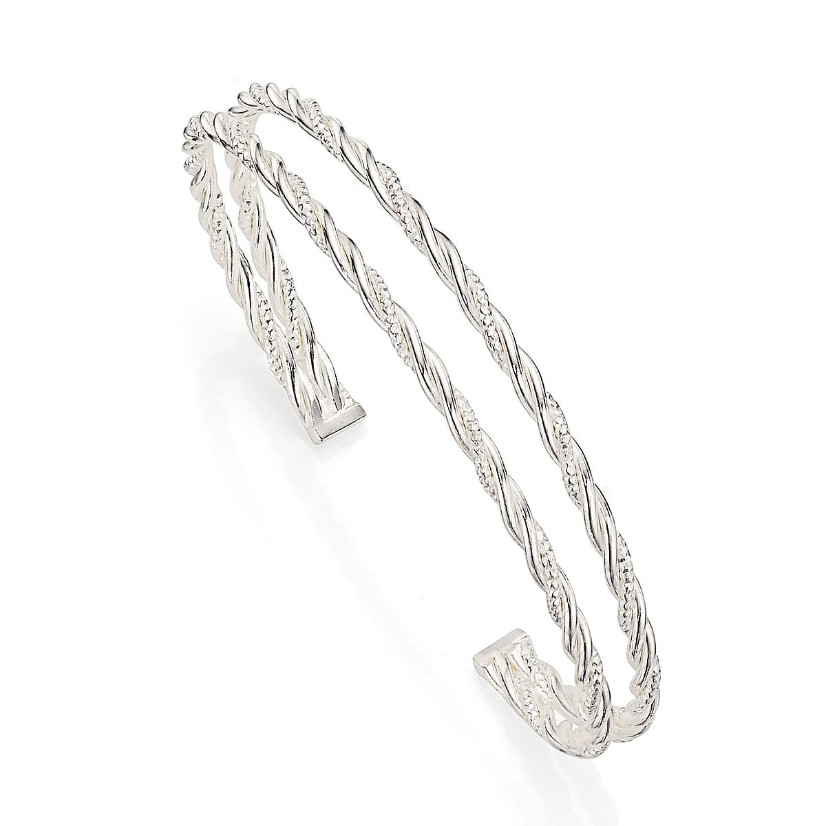 All Wrapped Up Silver Bangle