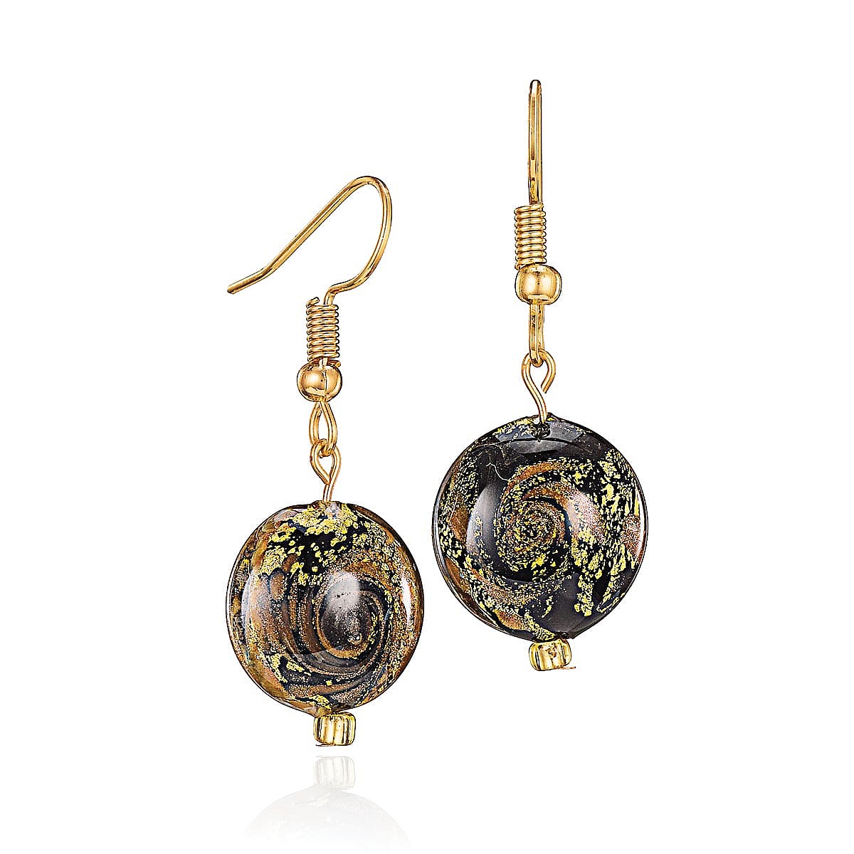 Midnight Muse Murano Earrings