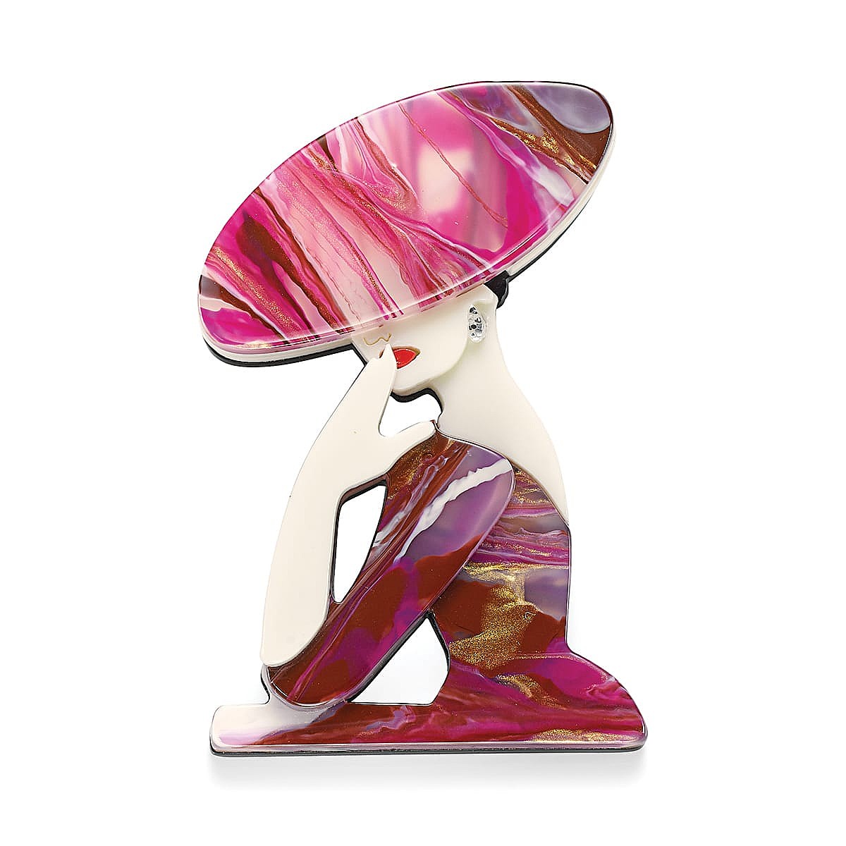 Sophisticated Silhouette Brooch