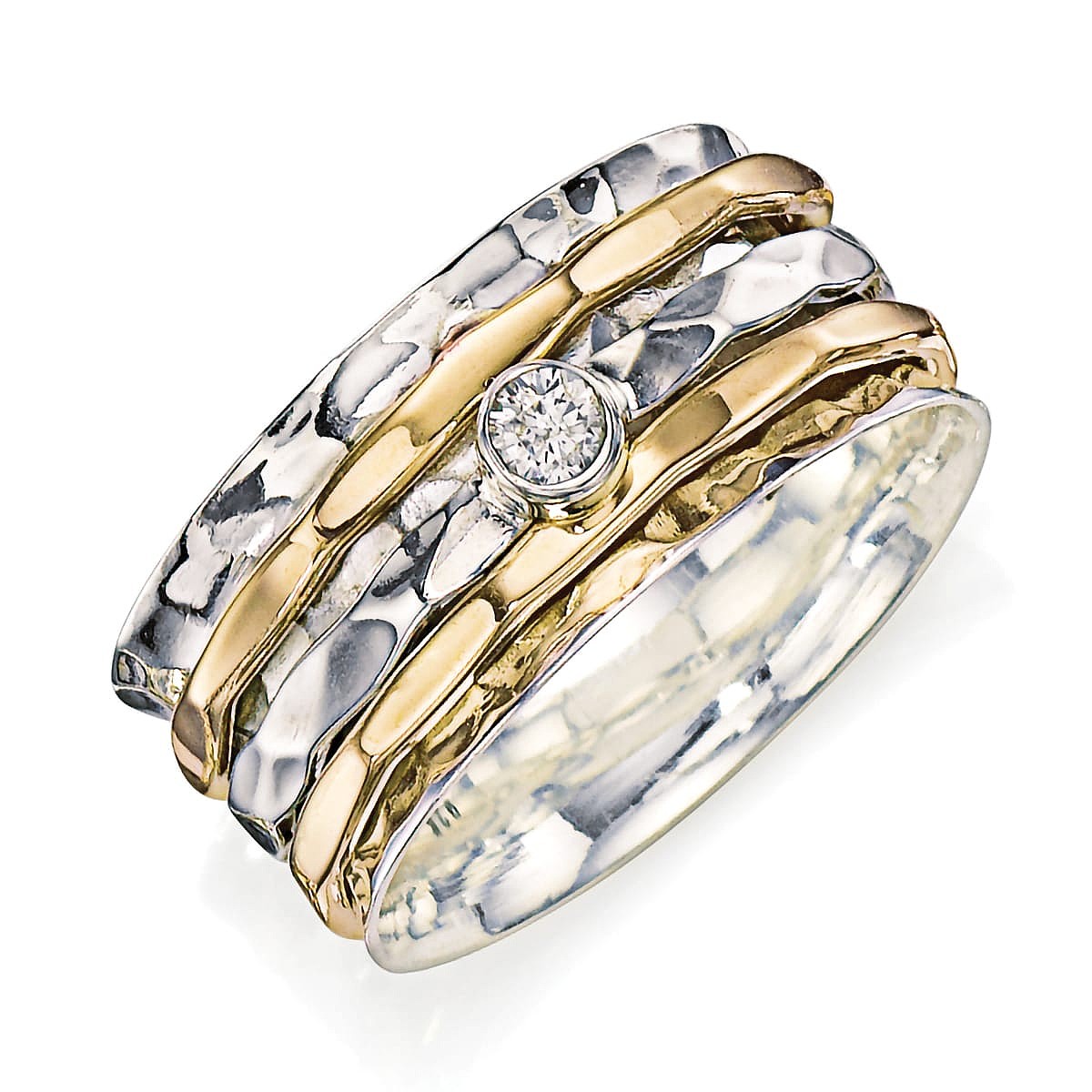 Circling In Silver Spinning Ring