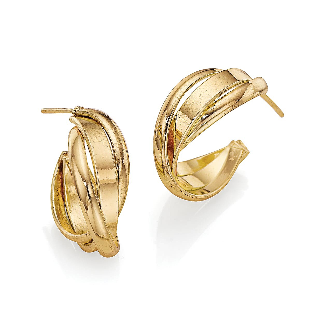 Gilded Layers Hoop Earrings